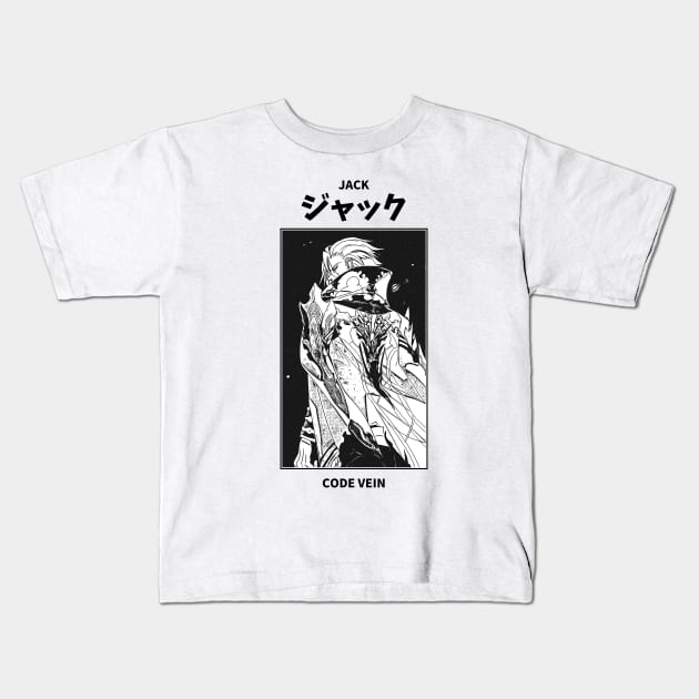 Jack Rutherford Code Vein Kids T-Shirt by KMSbyZet